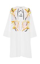 Emilio Pucci Embroidered Lace Up Dress