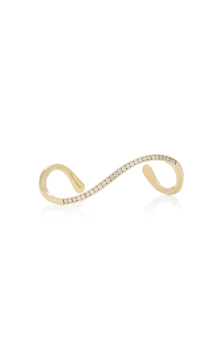 Lynn Ban Jewelry 14k Gold Diamond Bangle