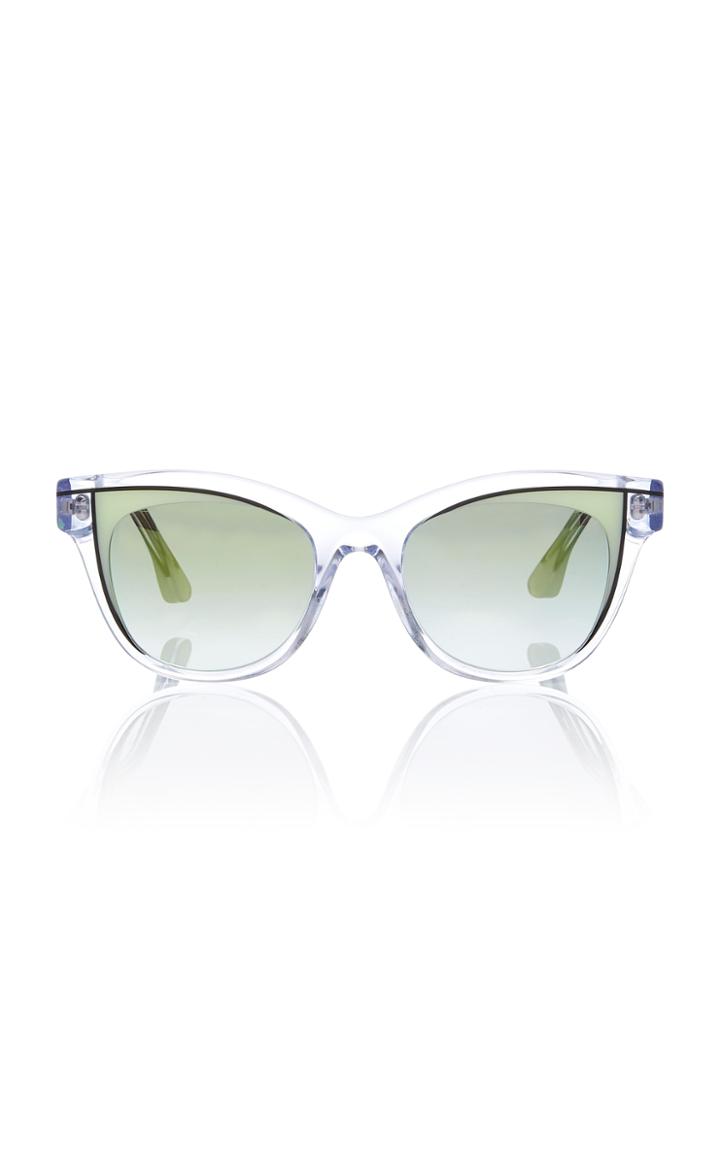 Thierry Lasry Frivolty Acetate Butterfly-frame Clear Sunglasses