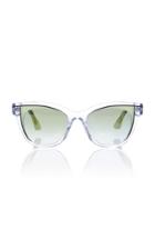 Thierry Lasry Frivolty Acetate Butterfly-frame Clear Sunglasses