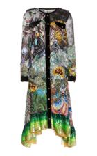 Mary Katrantzou Velvet-trimmed Sequined Voile Gown