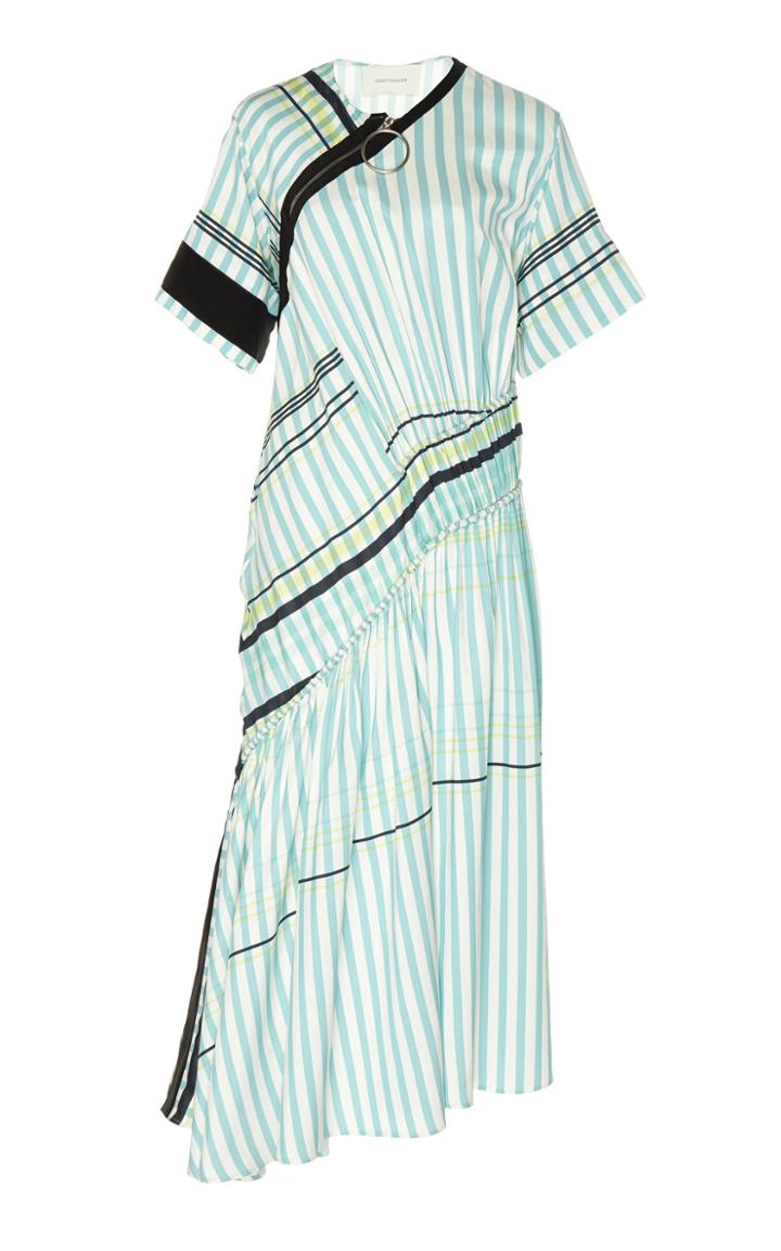 Cdric Charlier Asymmetric Satin Dress