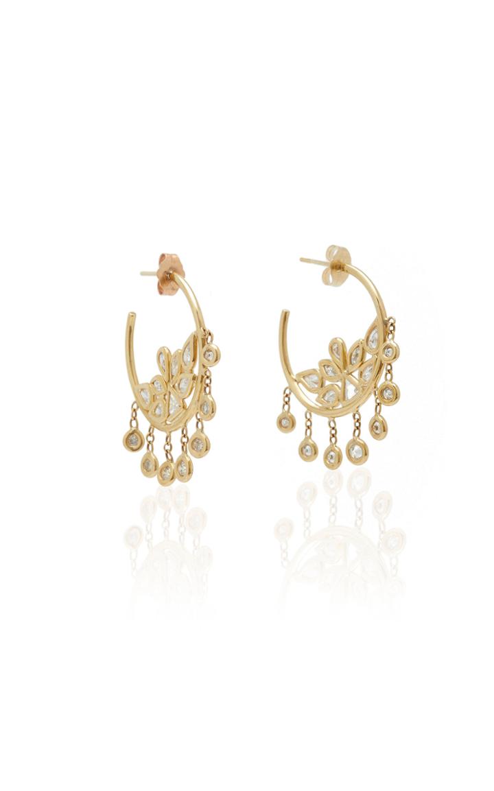 Jacquie Aiche Inner Cluster Diamond Shaker Hoops