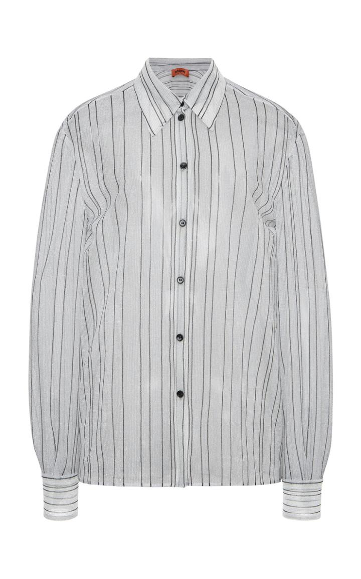 Moda Operandi Missoni Striped Collared Shirt Size: 38