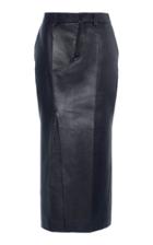 Moda Operandi Marni Fitted Leather Midi Skirt Size: 38
