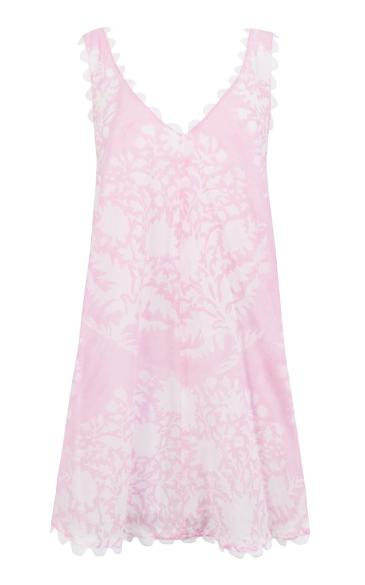 Moda Operandi Juliet Dunn Pink Low Back Dress In Palladio Print