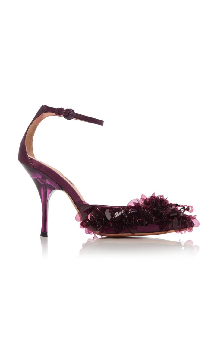 Rochas Fringed Pailette Pumps
