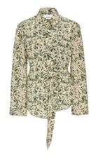 Moda Operandi Nanushka Mara Silk Long Sleeve Printed Top Size: S