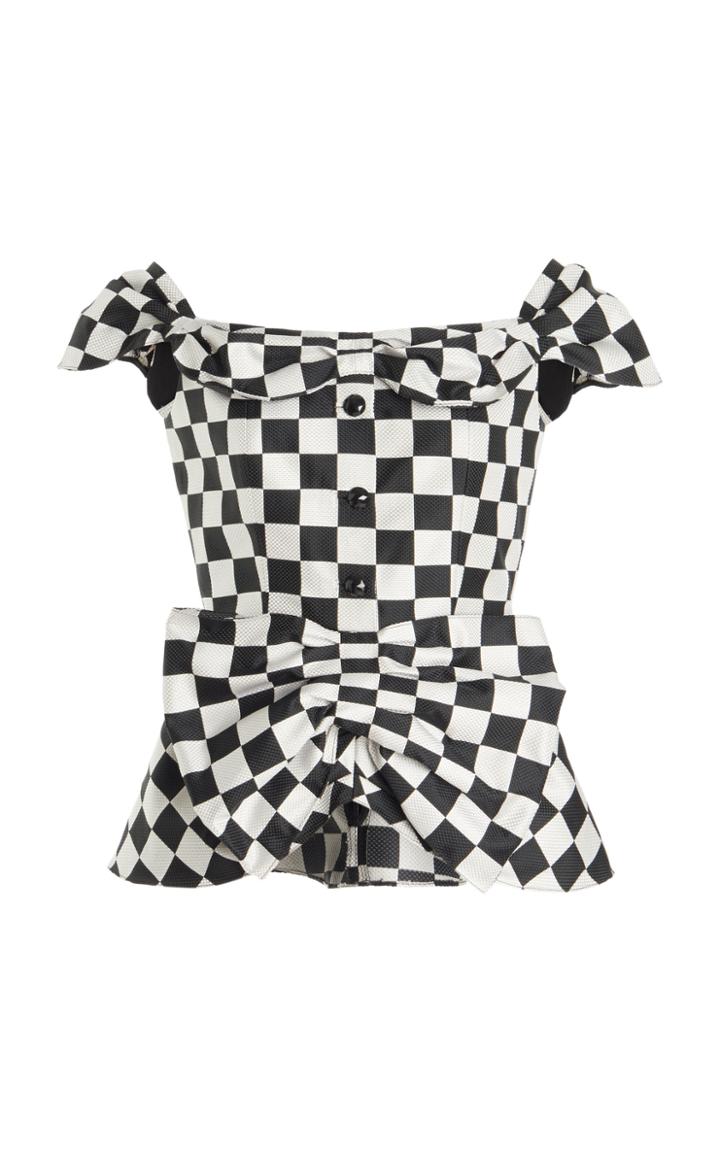 Moda Operandi Erdem Cathleen Checkered Top