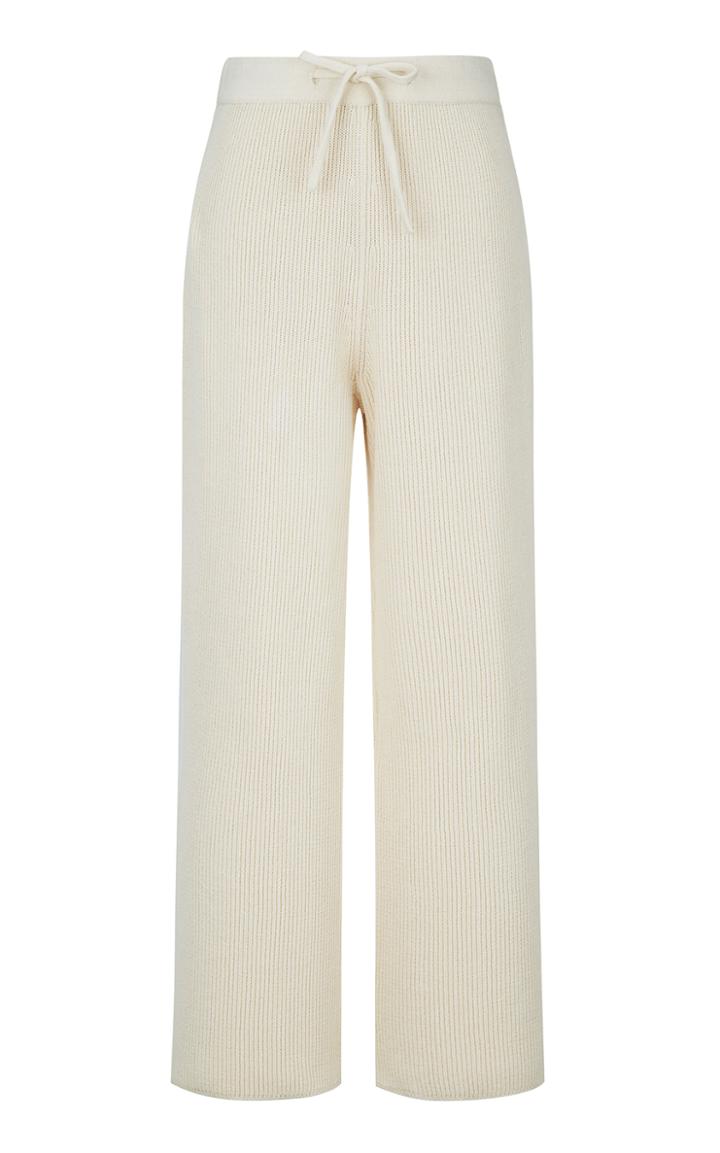 Le17 Septembre Ribbed Cotton Wide-leg Pants