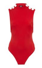 Oye Swimwear Thalia Button Shoulder Swimsuit
