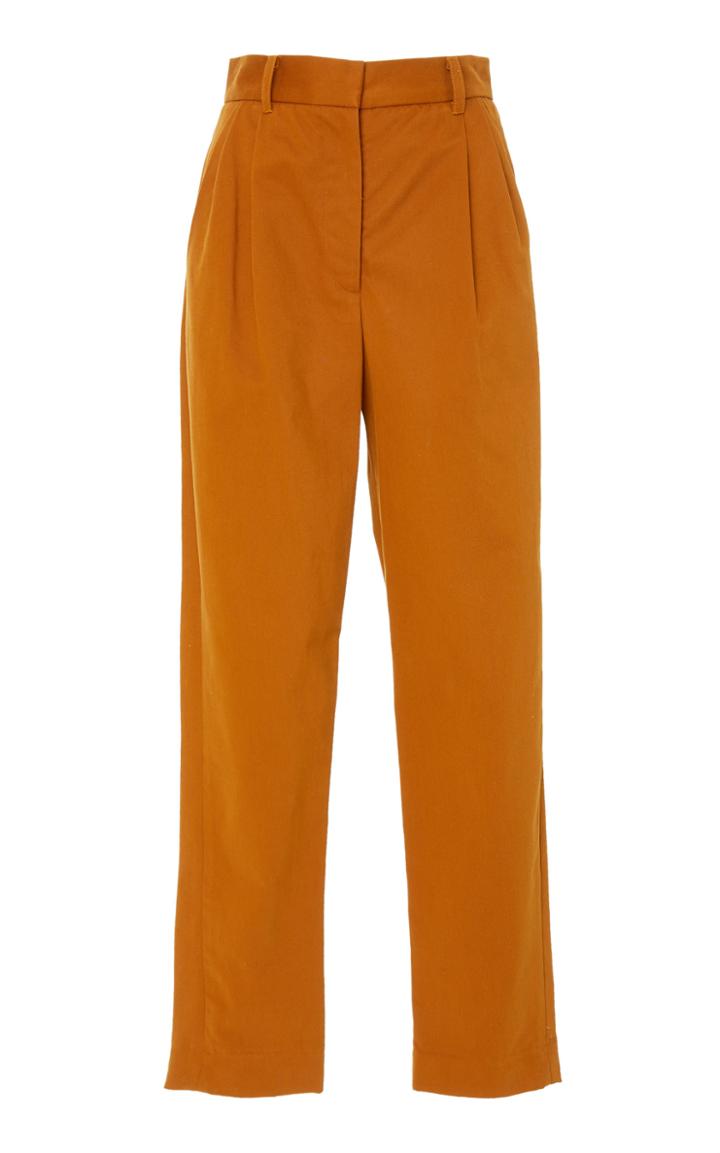Christine Alcalay Cotton Pleated Trouser