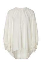 Oscar De La Renta Relaxed Silk-blend Blouse