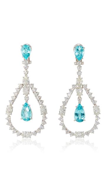 Ara Vartanian Diamond And Paraiba Drop Earrings