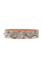 Maison Boinet Python-printed Waist Belt