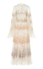 Moda Operandi Sandra Mansour Renaissance Fire Beaded Tulle Gown Size: 34