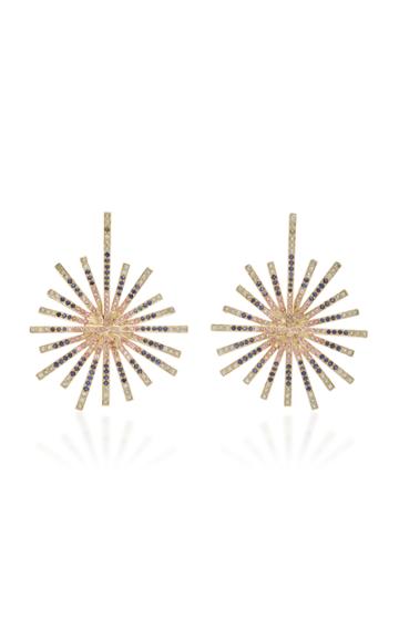 Madhuri Parson Starburst Multi-sapphire Earrings
