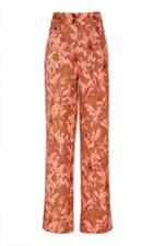 Significant Other Sienna Printed Linen-blend Wide-leg Pants