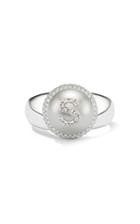 Moda Operandi W.rosado 18k White Gold Pearl Id Letter Ring
