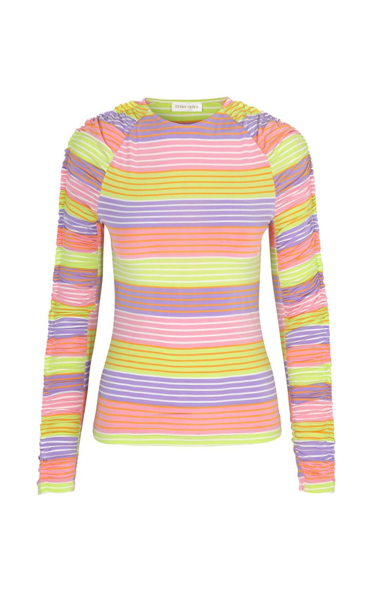 Moda Operandi Stine Goya Carlin Printed Long Sleeve T-shirt Size: Xxs