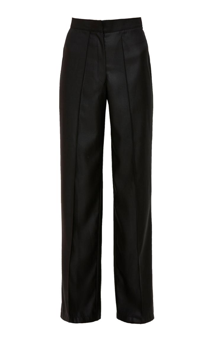 Mach & Mach Wide Leg Black Trousers