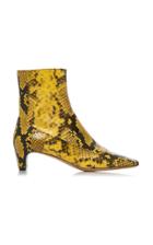Maison Margiela Snake-effect Leather Ankle Boots