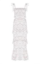 Sir The Label Halsey Smocked Floral-print Linen Midi Dress