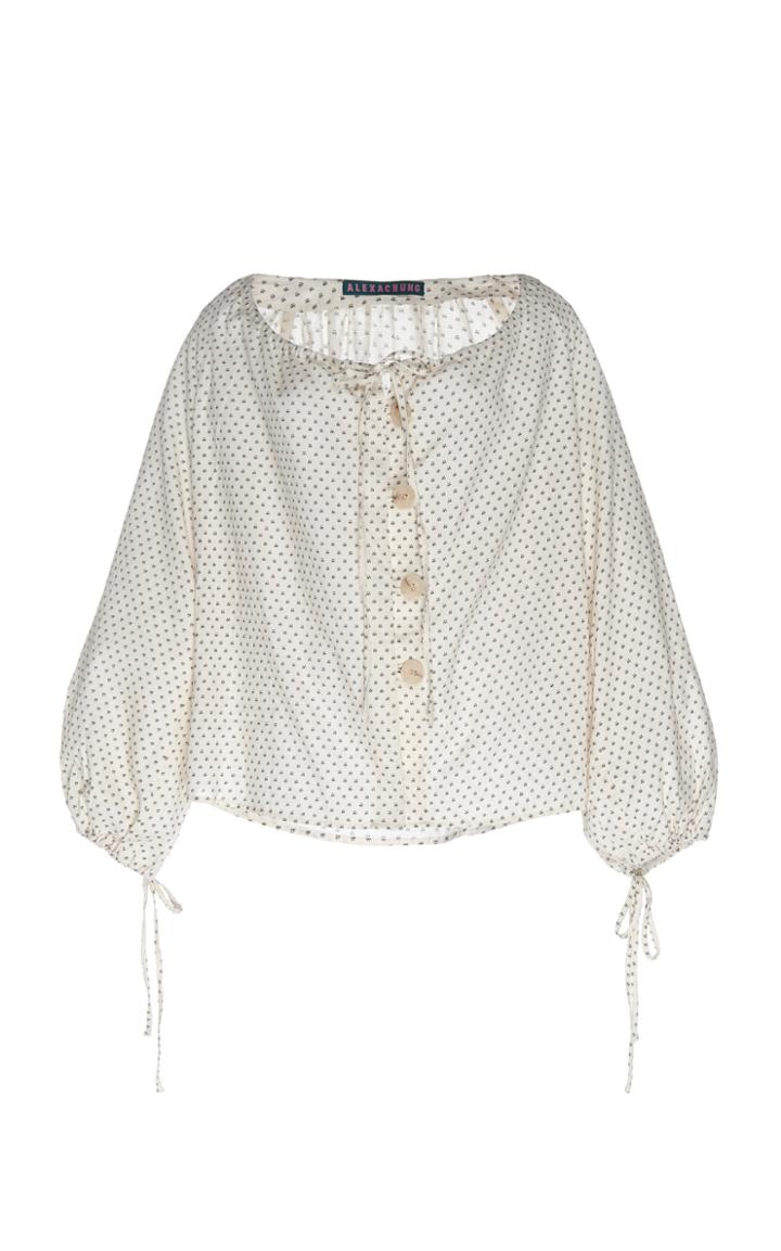 Alexachung Peasant-style Button-down Blouse