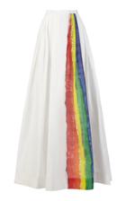 Burberry Printed Cotton-organdie Maxi Skirt
