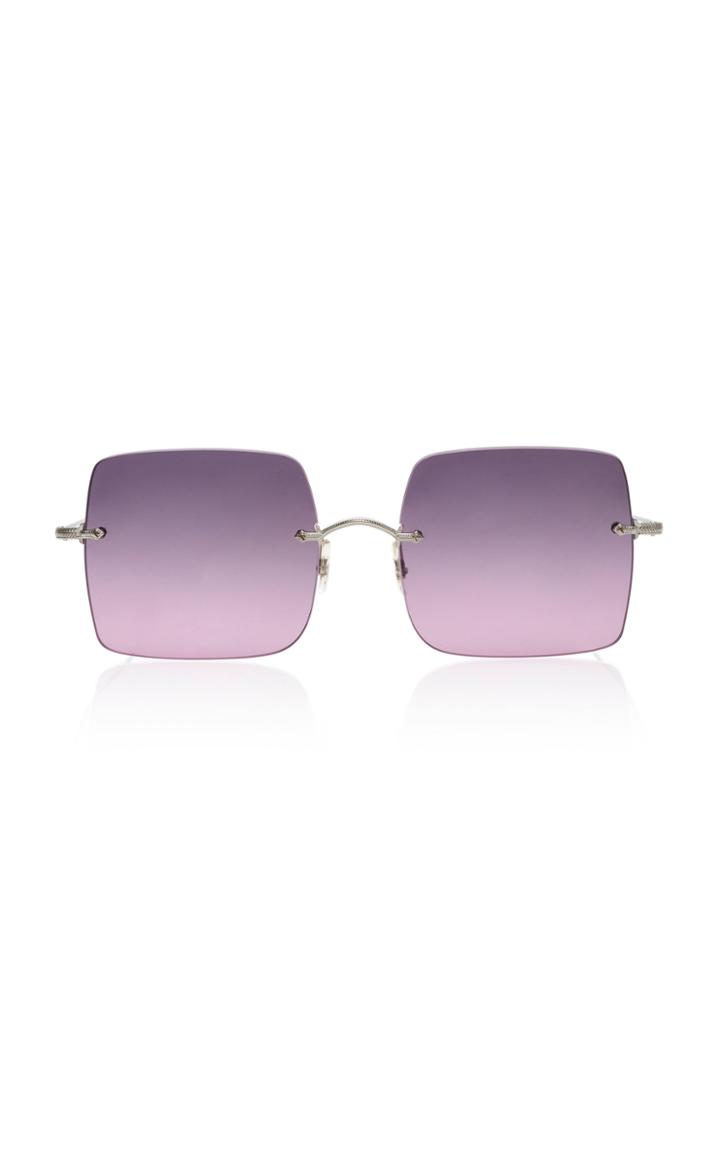 Oliver Peoples Oishe Oversized Rimless Sunglasses