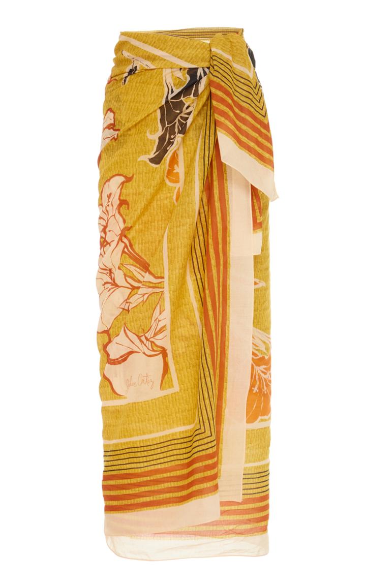 Moda Operandi Johanna Ortiz Territorio Sagrado Flowers Pareo