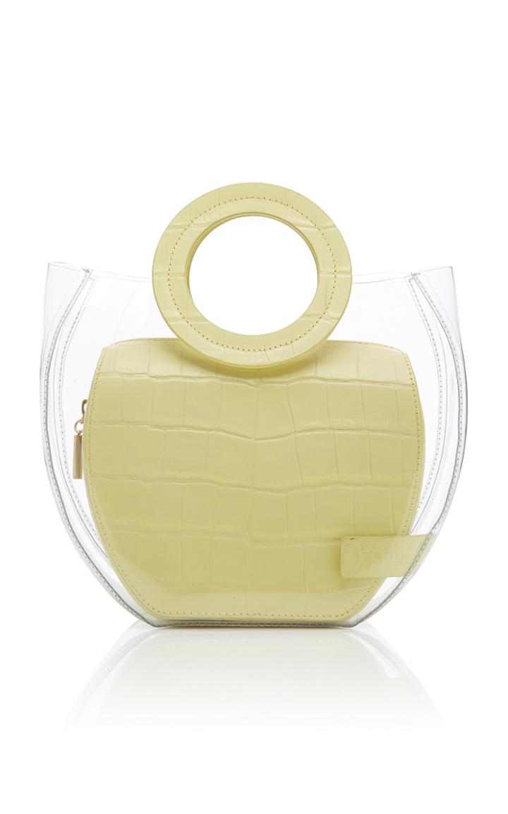 Staud Frida Croc-effect Leather Bag