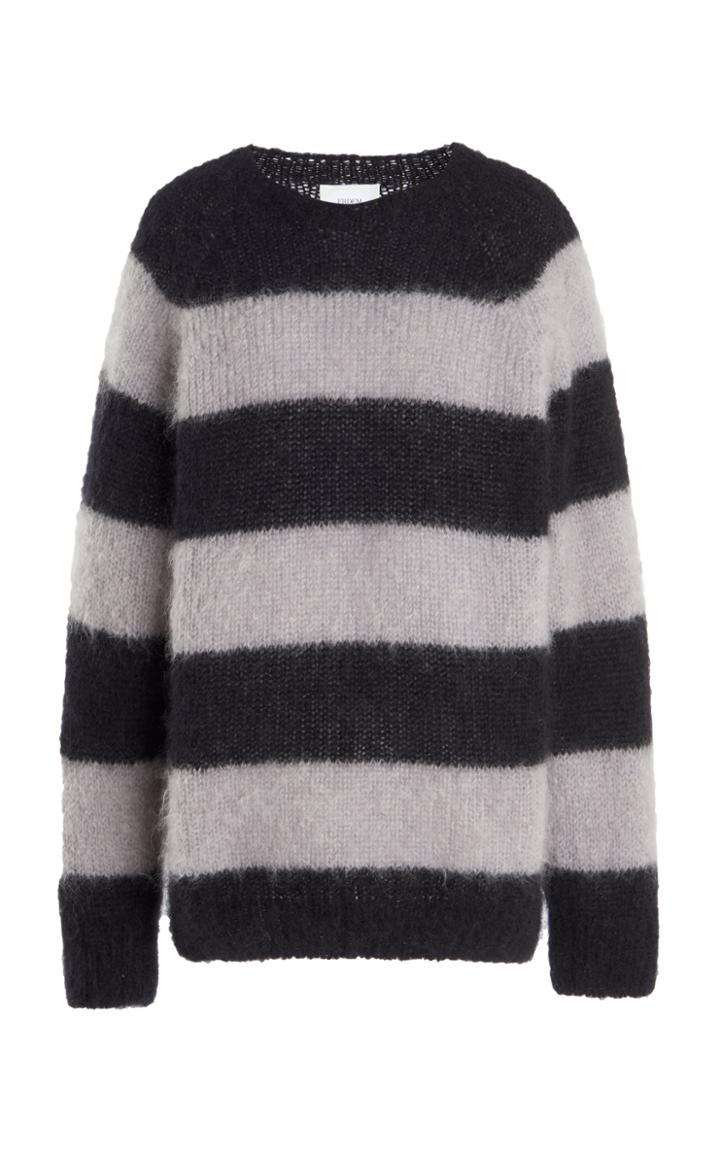 Moda Operandi Erdem Heath Striped Mohair Jumper