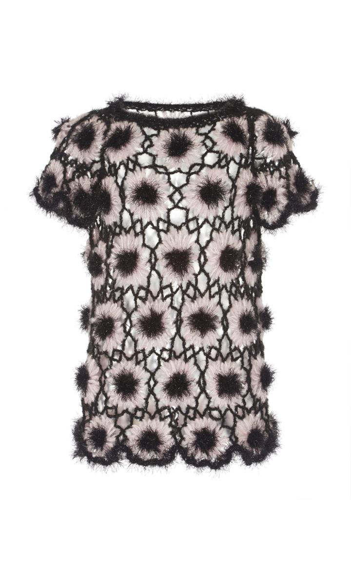 Ryan Lo Hand Crochet Flower Top