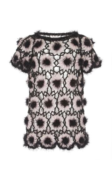 Ryan Lo Hand Crochet Flower Top
