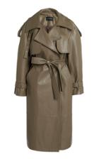 Moda Operandi Low Classic Belted Leather Trench Coat