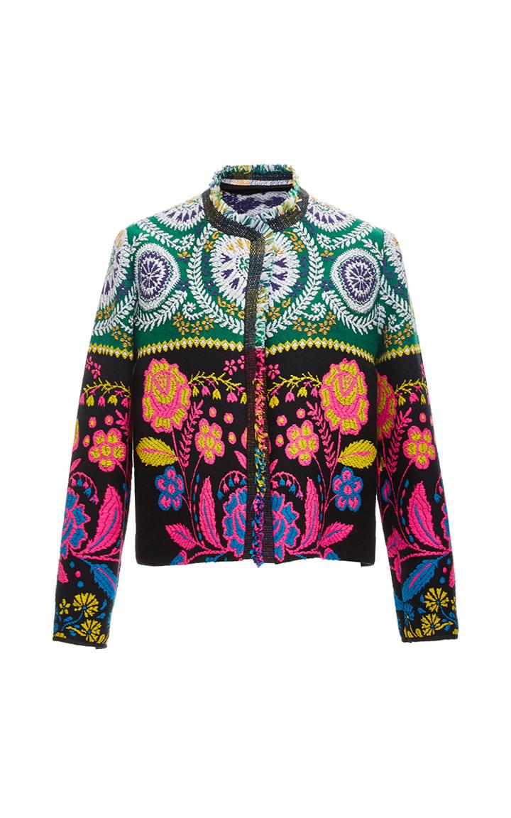 Cynthia Rowley French-mex Fringe Trim Jacket