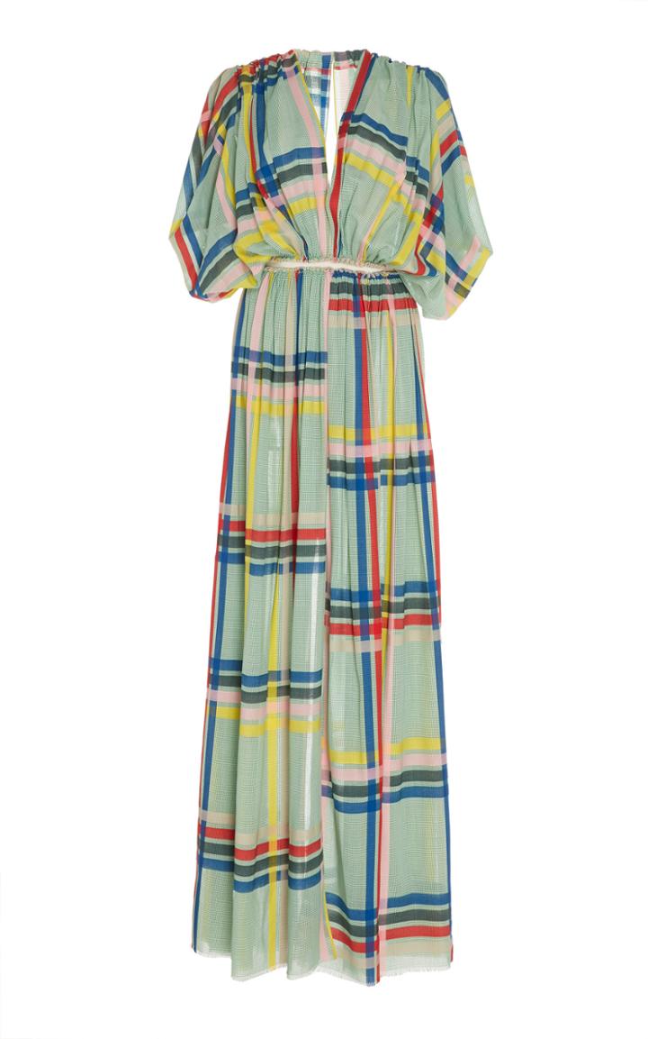 Maison Rabih Kayrouz Plaid Etamine Dress