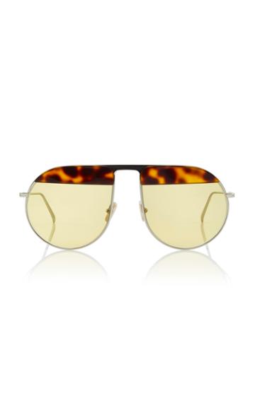 Jplus Pilot Metal And Tortoiseshell Acetate Sunglasses