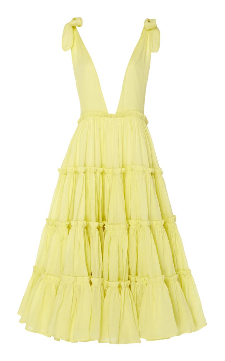 Innika Choo Che Pas Tiered Midi Dress