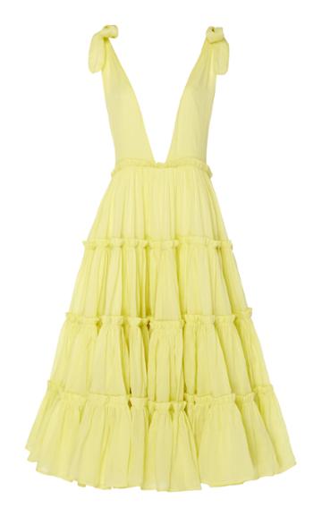 Innika Choo Che Pas Tiered Midi Dress