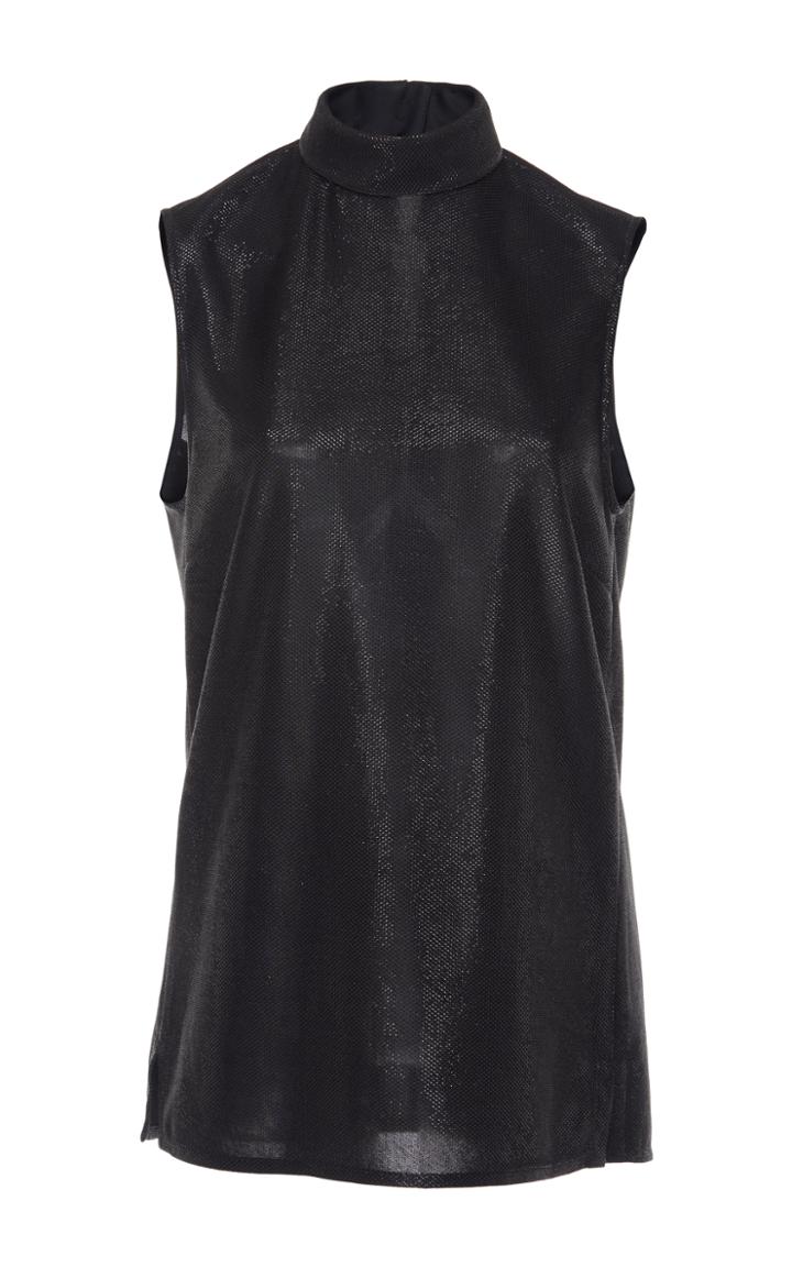 Pallas Alex Lurex Mock Neck Top