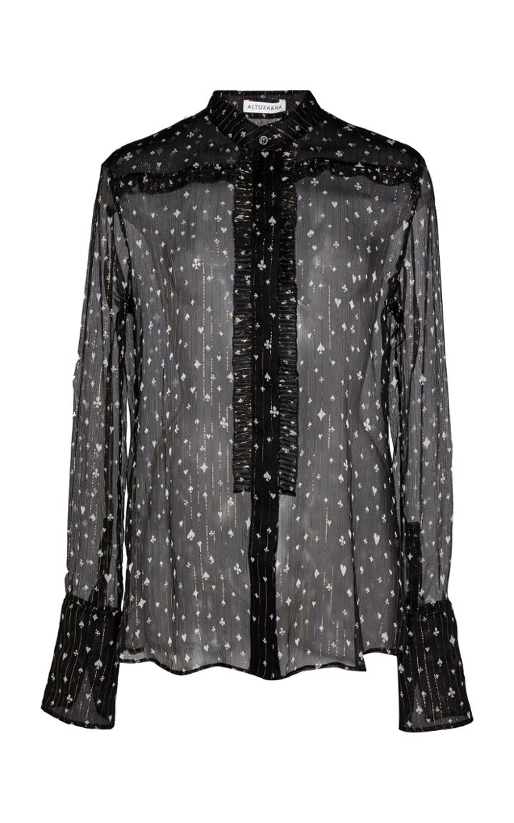 Altuzarra Kirk Silk-blend Printed Blouse