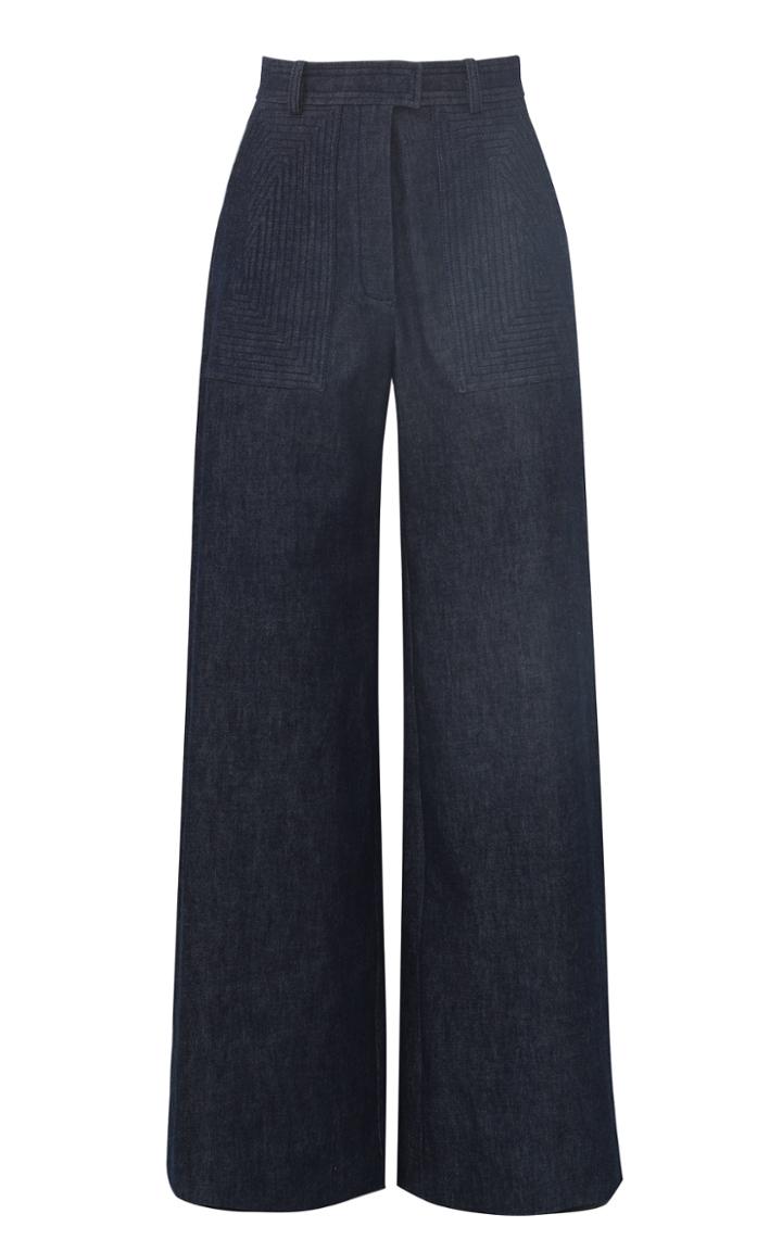 Moda Operandi Martin Grant Rigid High-waist Wide-leg Jeans