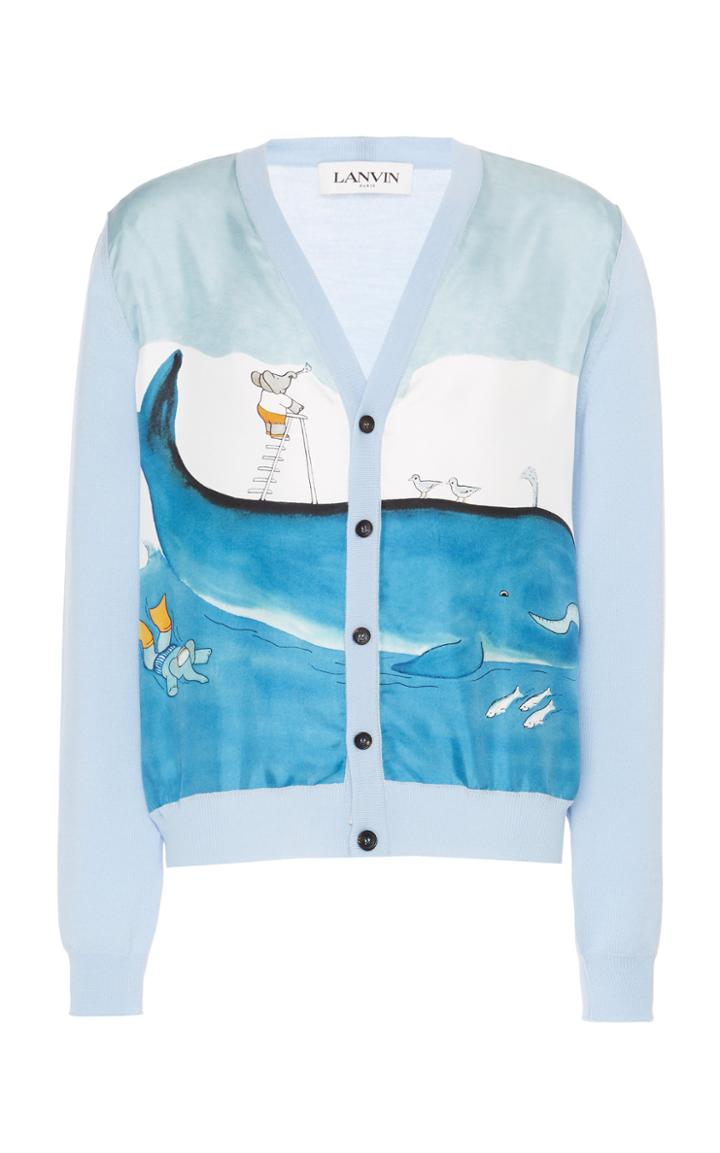 Lanvin Printed Cardigan Sweater