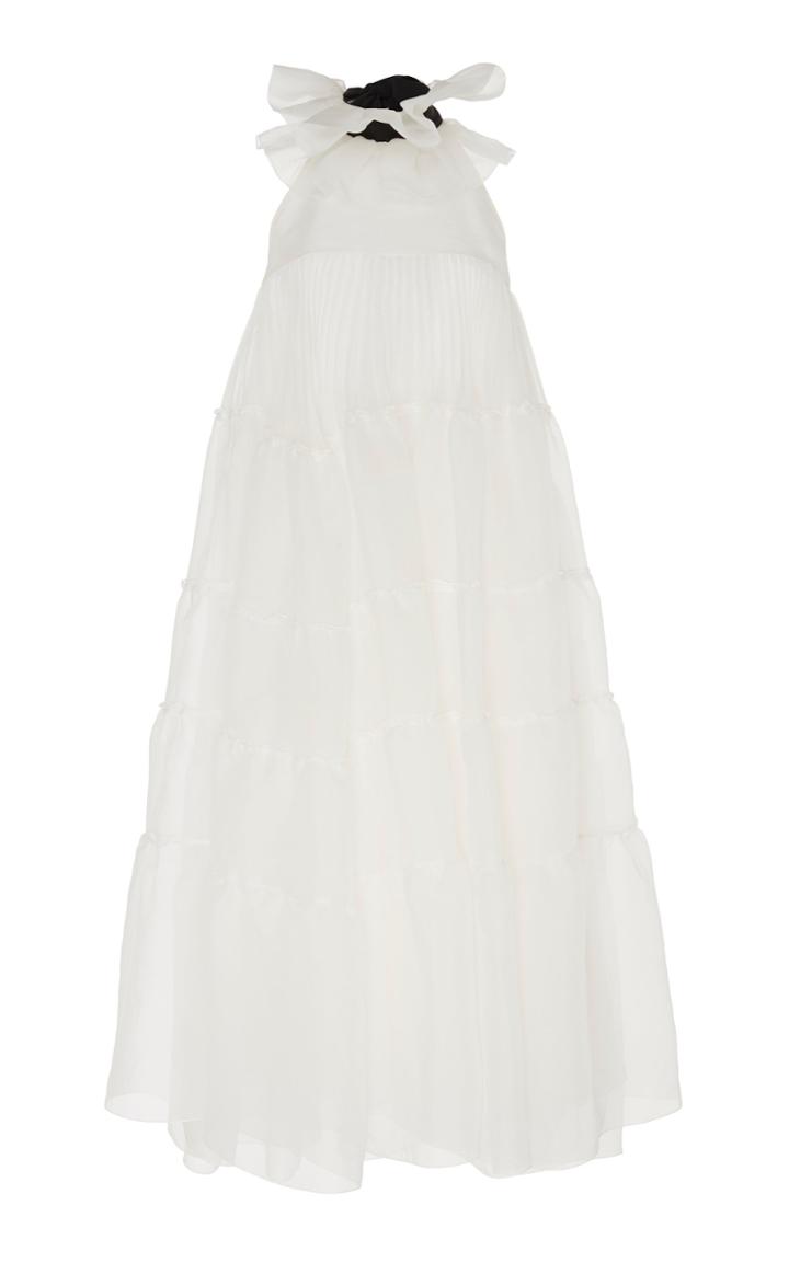 Rochas Ruffled Silk Organza Gown