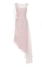 Rodarte Asymmetric Beaded Organza Dress