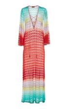 Missoni Mare Plunging Lace Up Dress