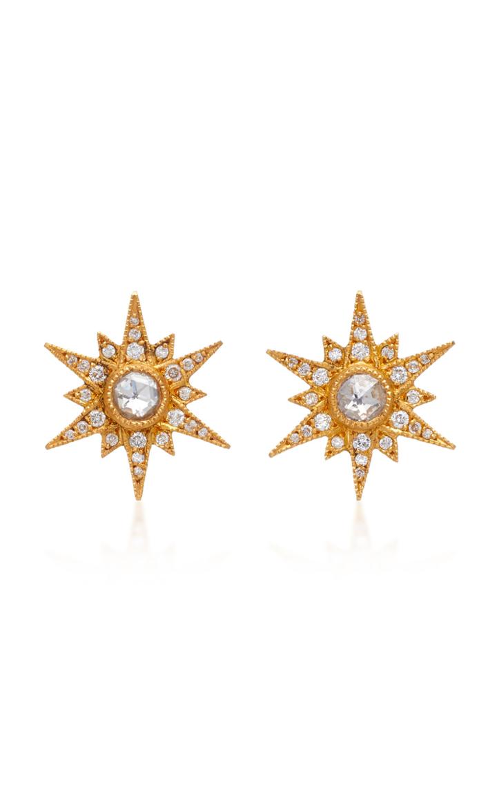 Arman Sarkisyan 22k Gold Diamond Stud Earrings