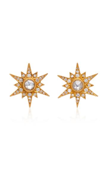 Arman Sarkisyan 22k Gold Diamond Stud Earrings